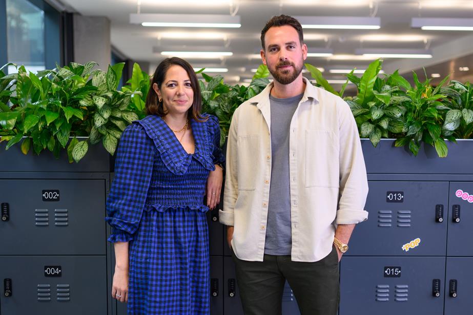 Carly Avener, chief executive of Leo Burnett UK and David Allen, creative director of design